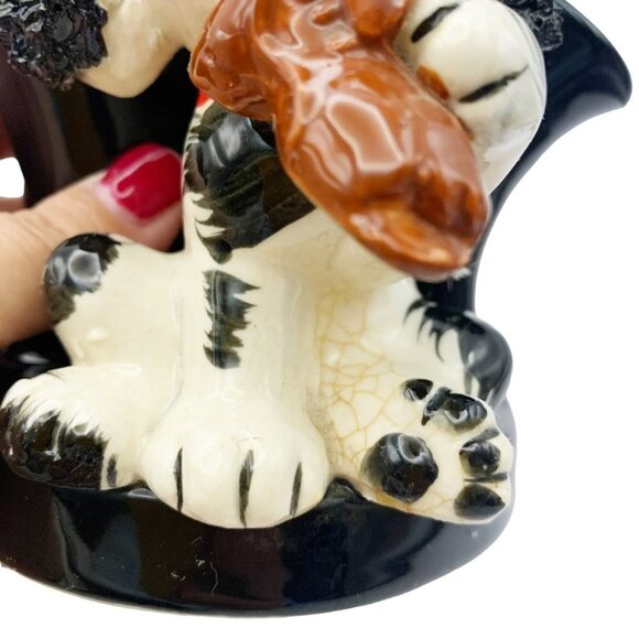 Vintage Lefton Spaghetti Ears Dog Figurine Planters 1960’s - Picture 6 of 11